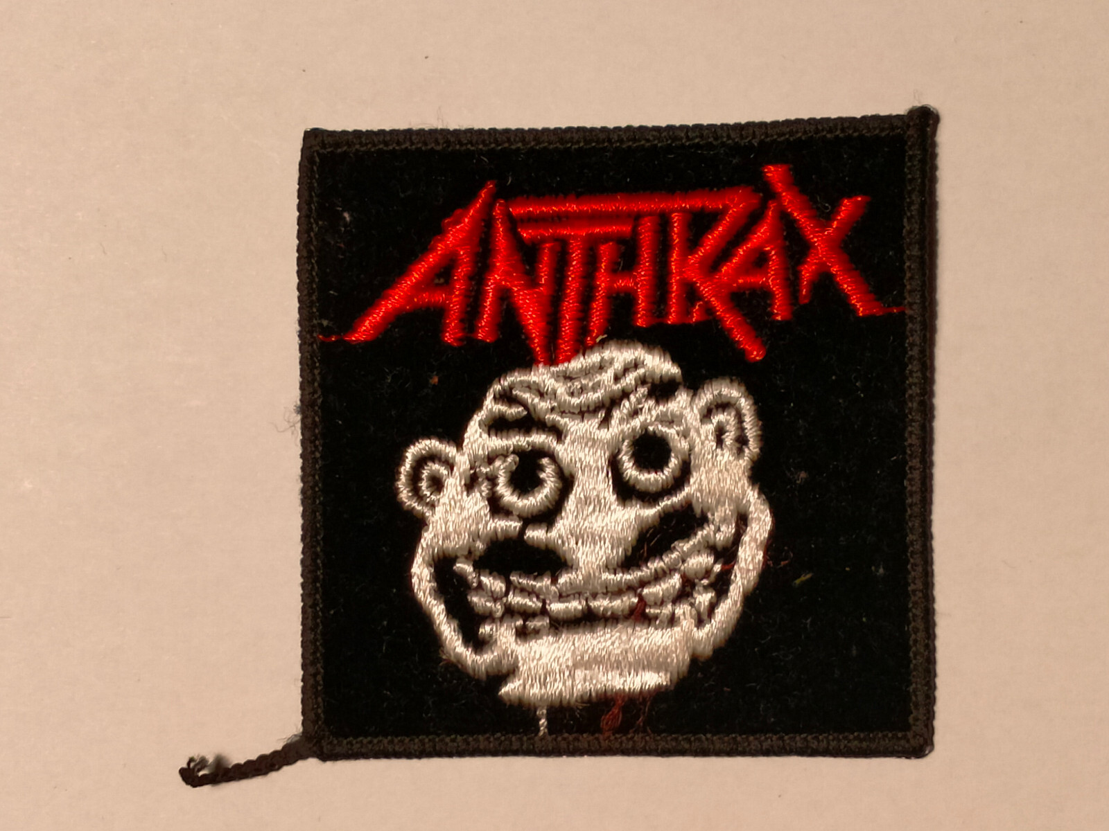 Anthrax notman Not Man vintage music patch hardrock metal RARE
