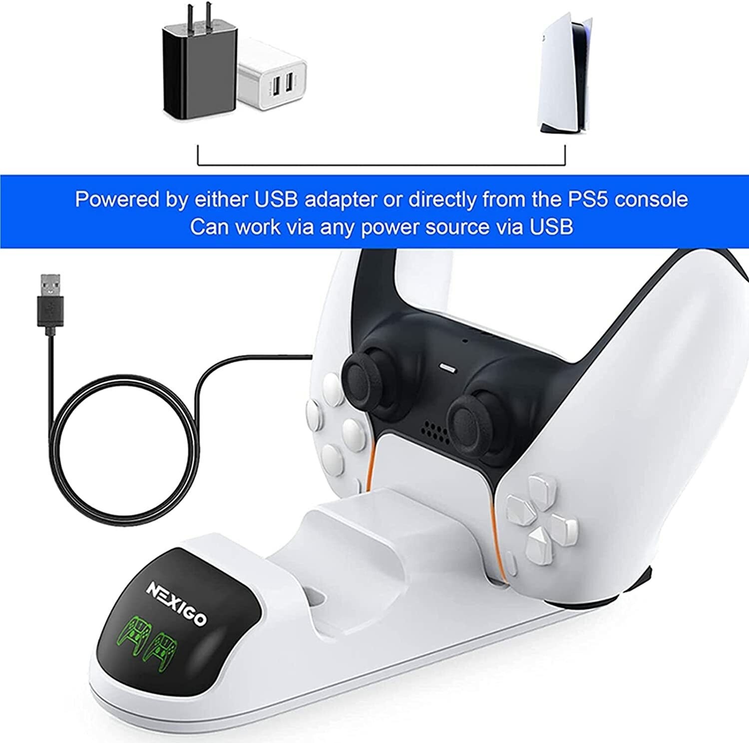 PS5 Controller Charger Dock PS5 Controller Charger Station For PlayStation 5
