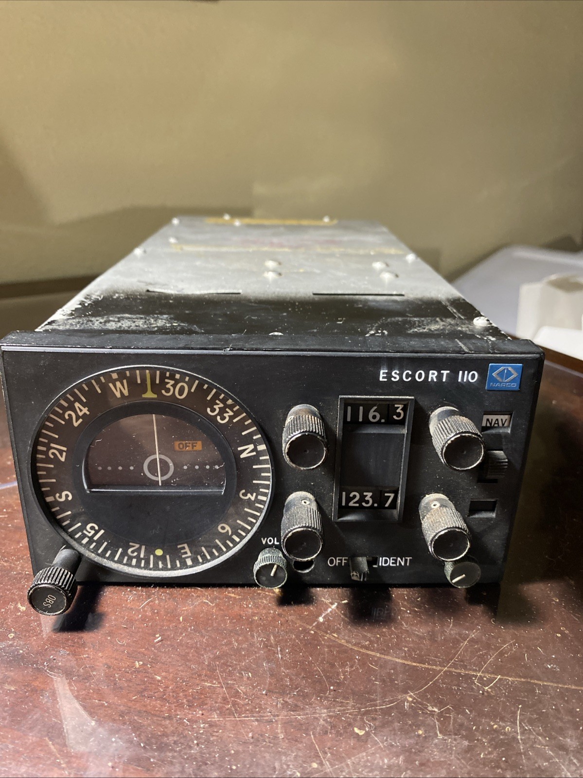 Narco Escort 110 Nav/ Comm, Untested, For Parts Or Repair