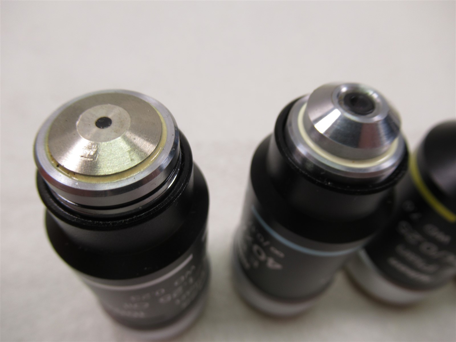 Nikon E Plan Microscope Objective Lenses Lot of 4 100x Oil 40x 10x & 4X Eclipse