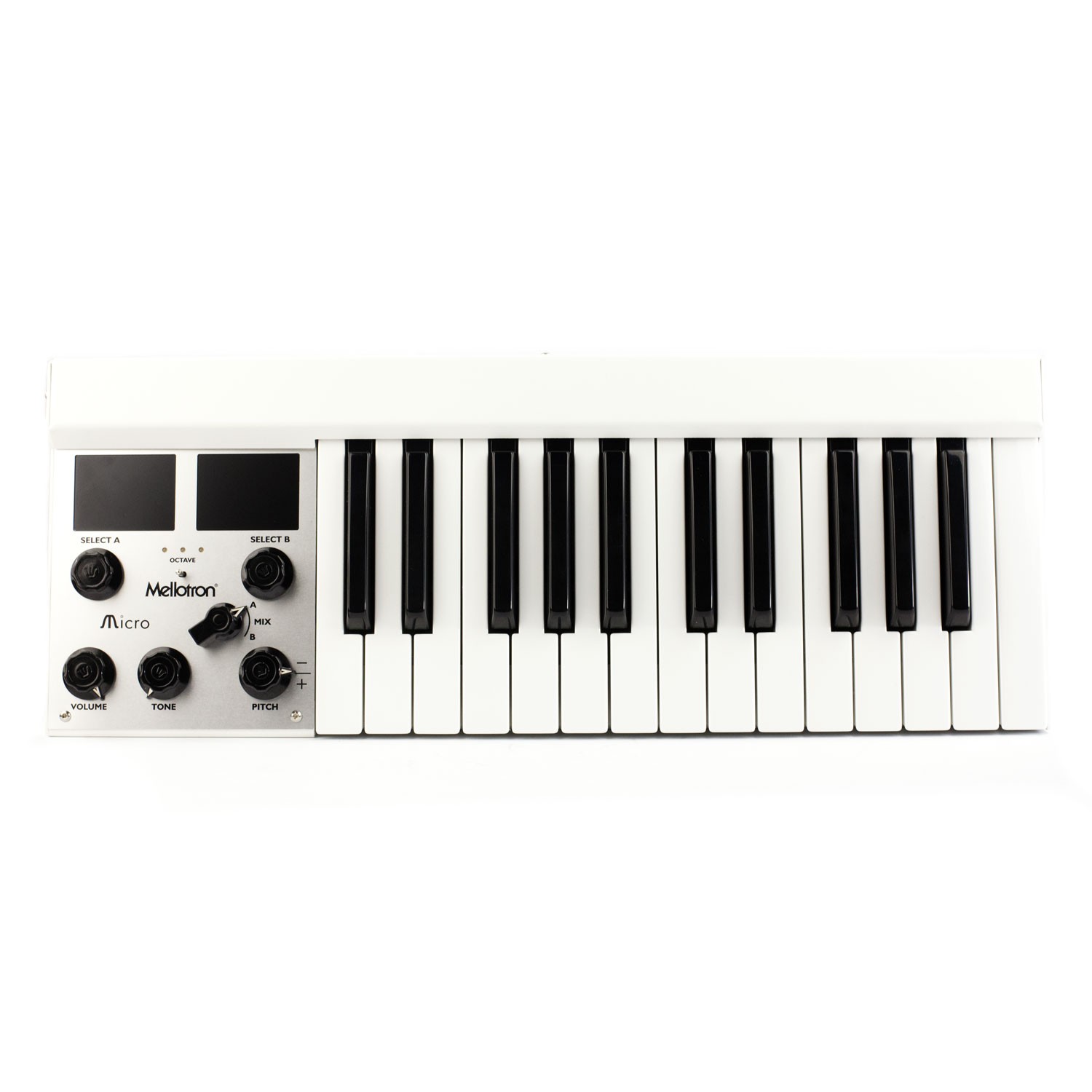 Mellotron Micro Ultra-Compact Digital Mellotron-Style Keyboard - White