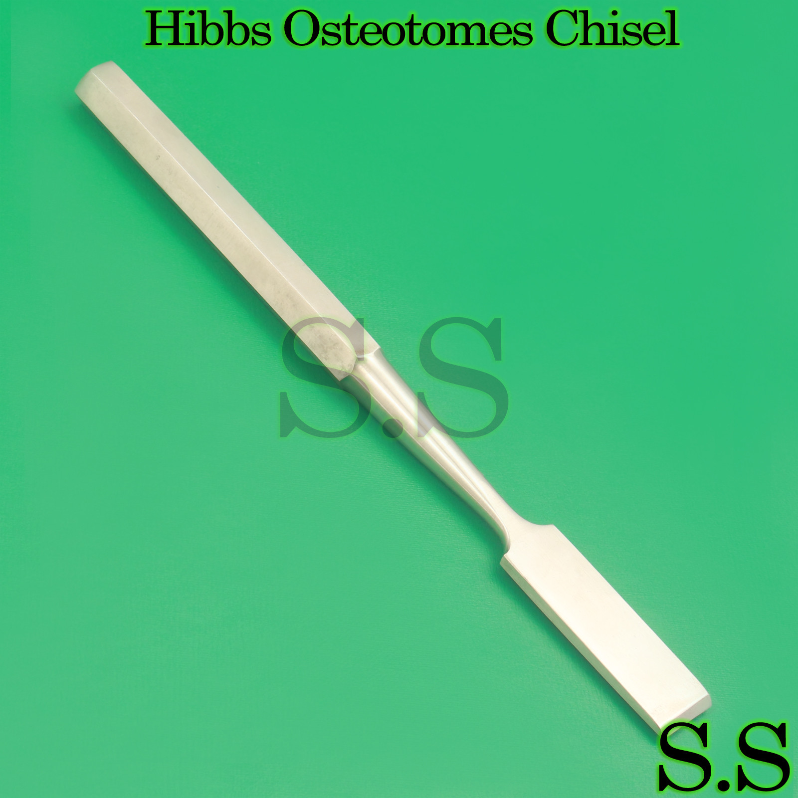 3 Pcs Orthopedic Hibbs Osteotomes 9" Straight 16mm Surgical Instruments