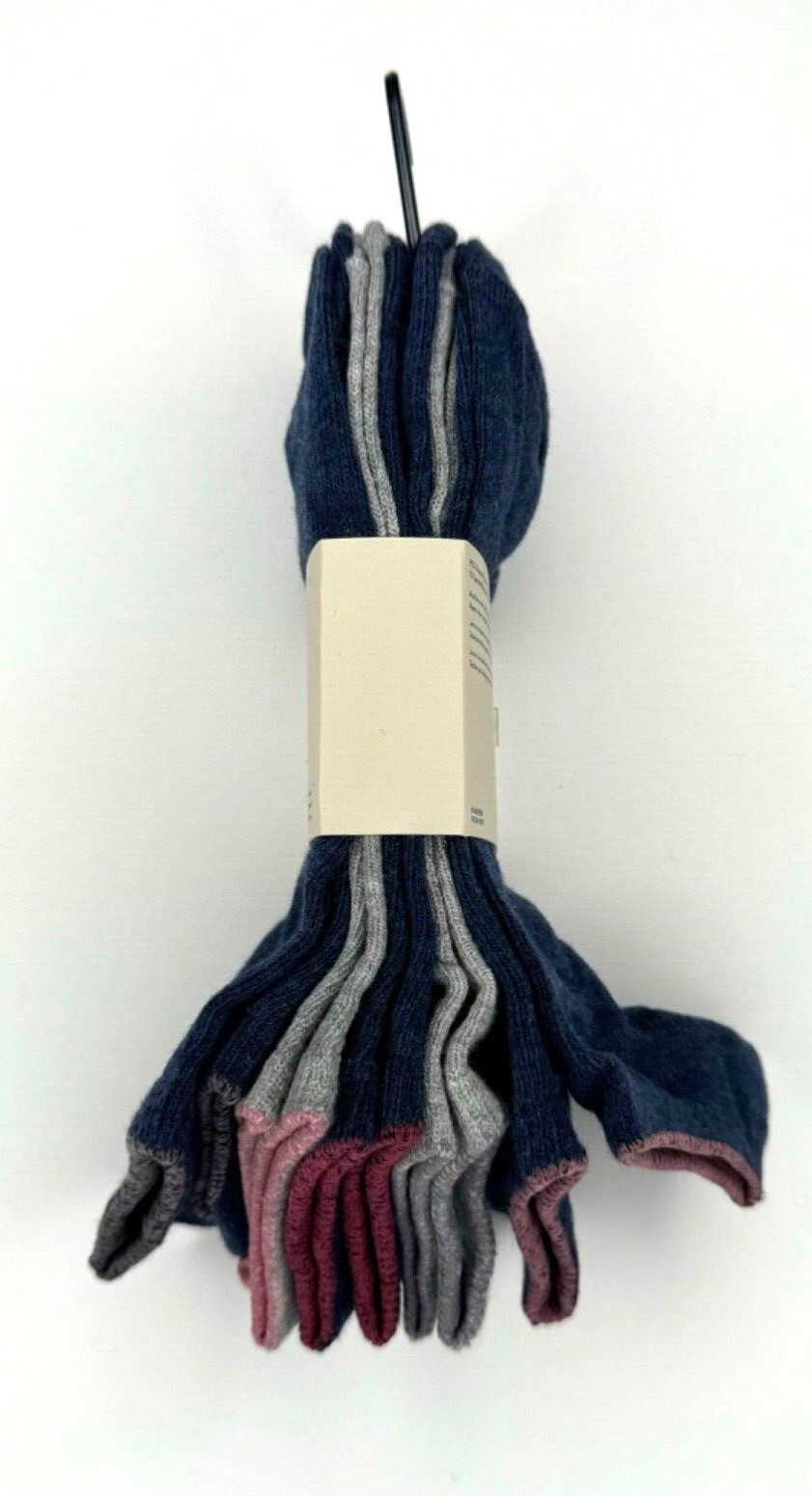 Lucky Brand Womens 5 Pair Everyday Comfort No Show Sock Set Shoe Size 4-10 Solid