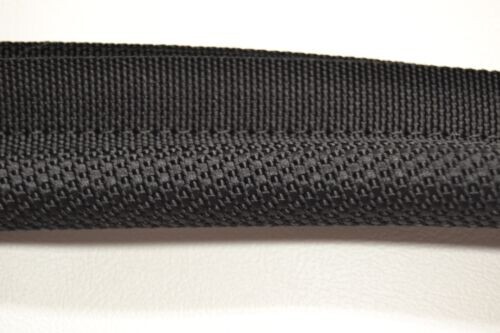 STITCHED CLOTH BLACK PREMIUM WINDLACE FORD CHRYSLER GM 1/2 INCH CORE 12 FEET