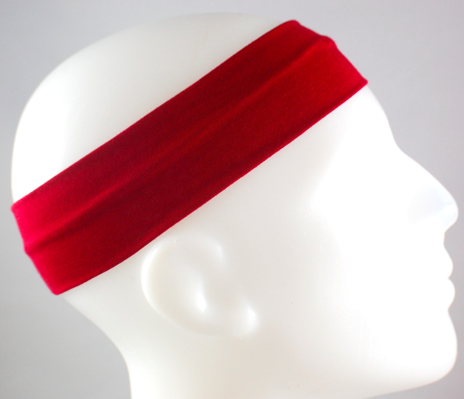 NEW! 2" Super Soft Maroon Burgundy Hair Band Head Sports Sweat Headband Stretch