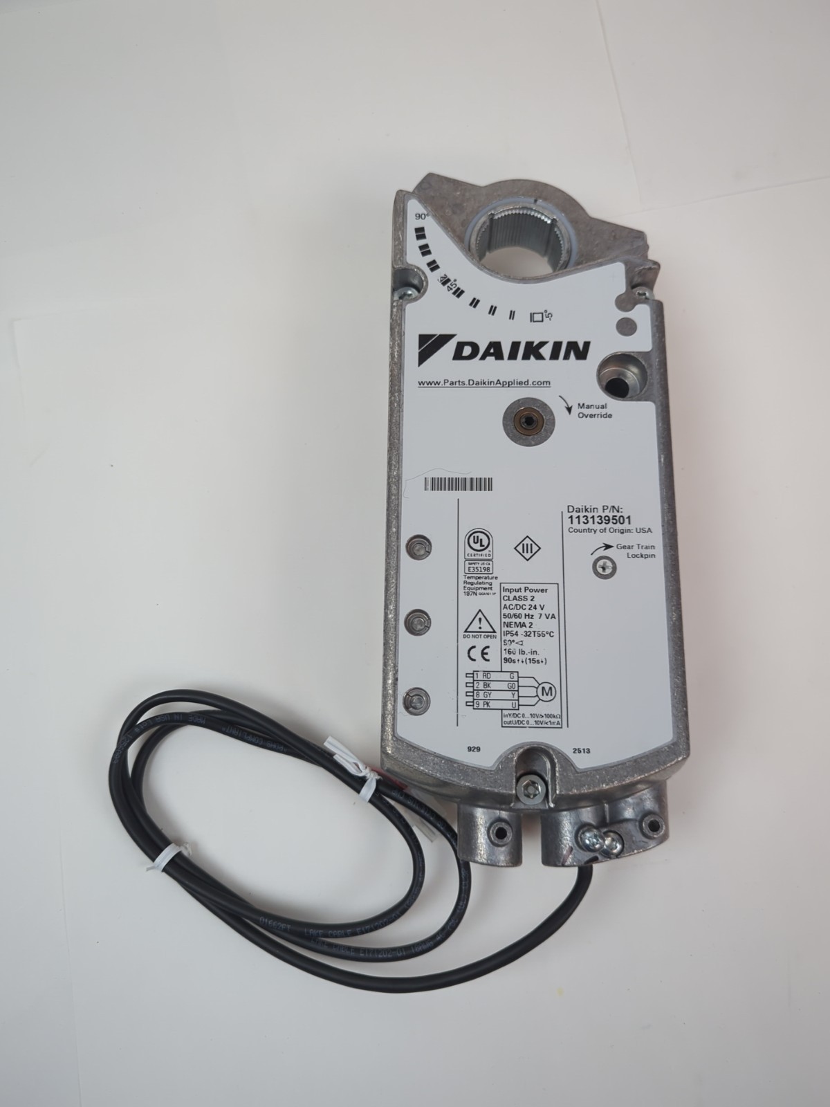 Daikin 113139501 Modulating Actuator Motor 24VAC Spring Return NEW