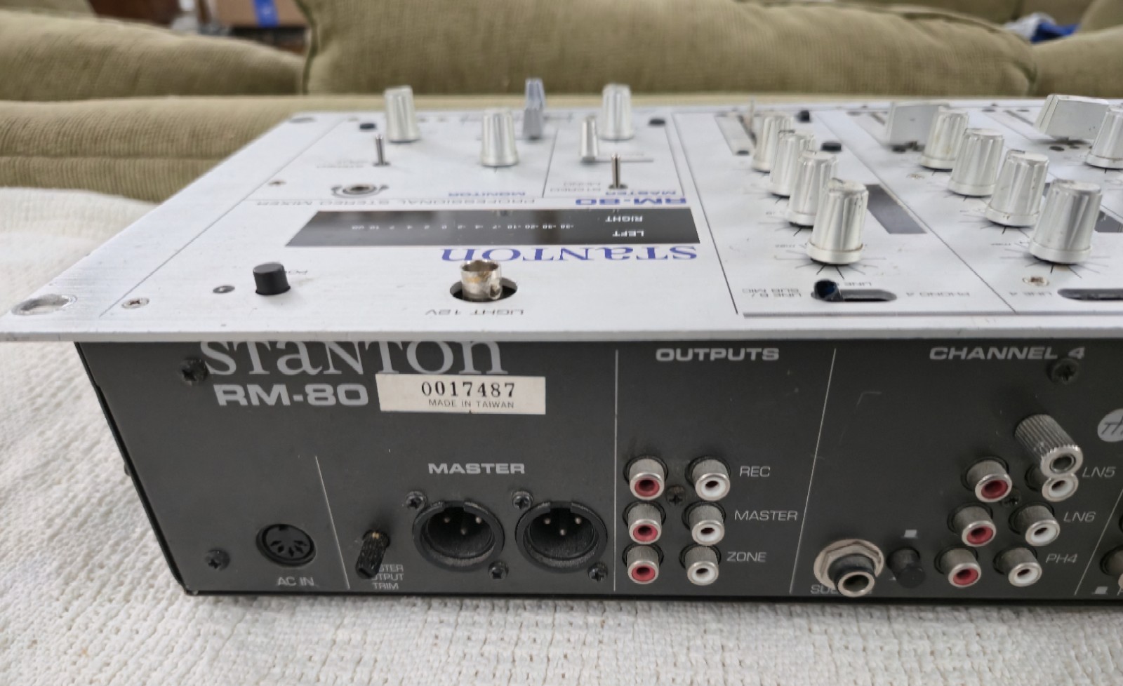 Stanton RM-80 Professional Stereo Mixer Clean Great Shape Untested Nice!