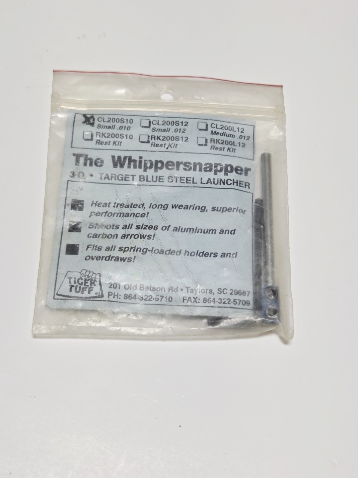 whippersnapper cl200s10 3-D target blue steel launcher