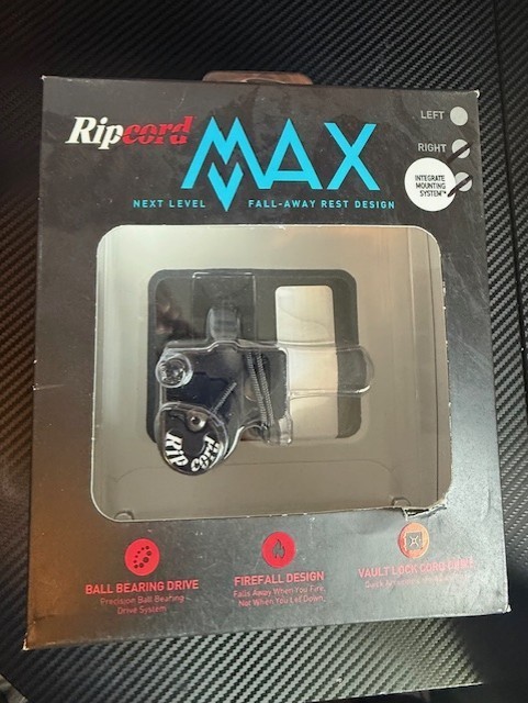 NEW RIPCORD ARCHERY MAX IMS NON MICRO ARROW REST, BLACK, RIGHTHAND