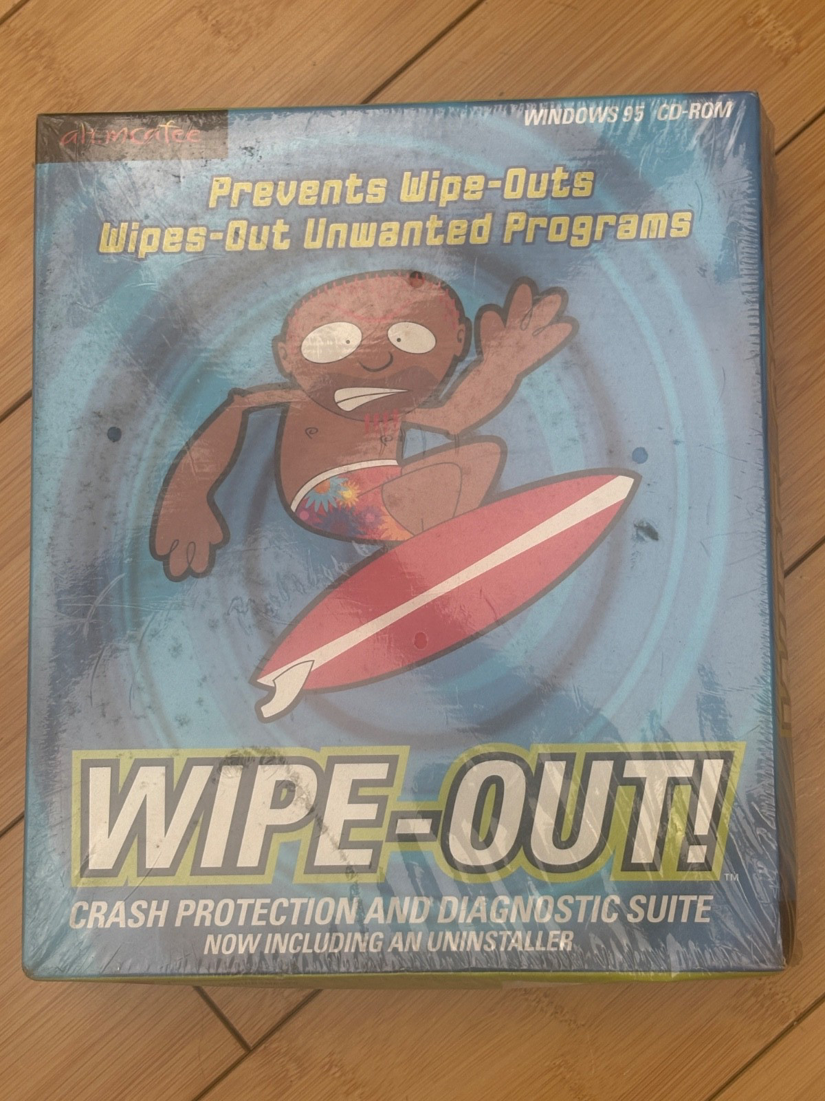 McAFEE PERVENTS WIPE-OUTS WINDOWS 95 CD-ROM CRASH PROTECTION NEW SEALED