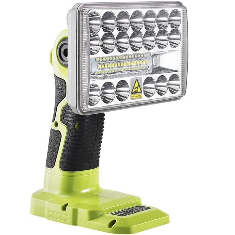 Cordless LED Work Light Flashlight for Ryobi 18V One+ Li-ion Battery 18W 2000LM
