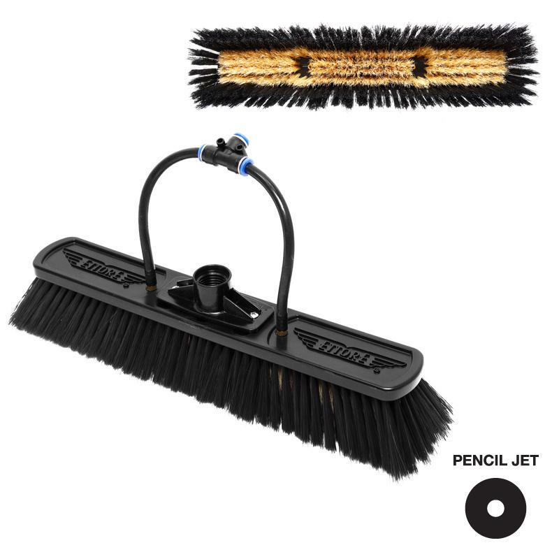 Ettore Aquaclean Nylon & Boar's Hair Water Fed Pole Brush For Window Cleaning