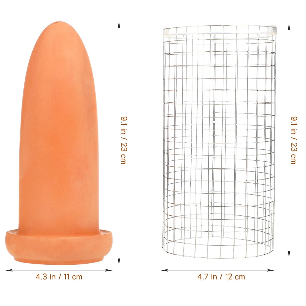POPETPOP Fish Breeding Cones Cave, Ceramic Spawning Breed Cone Gray