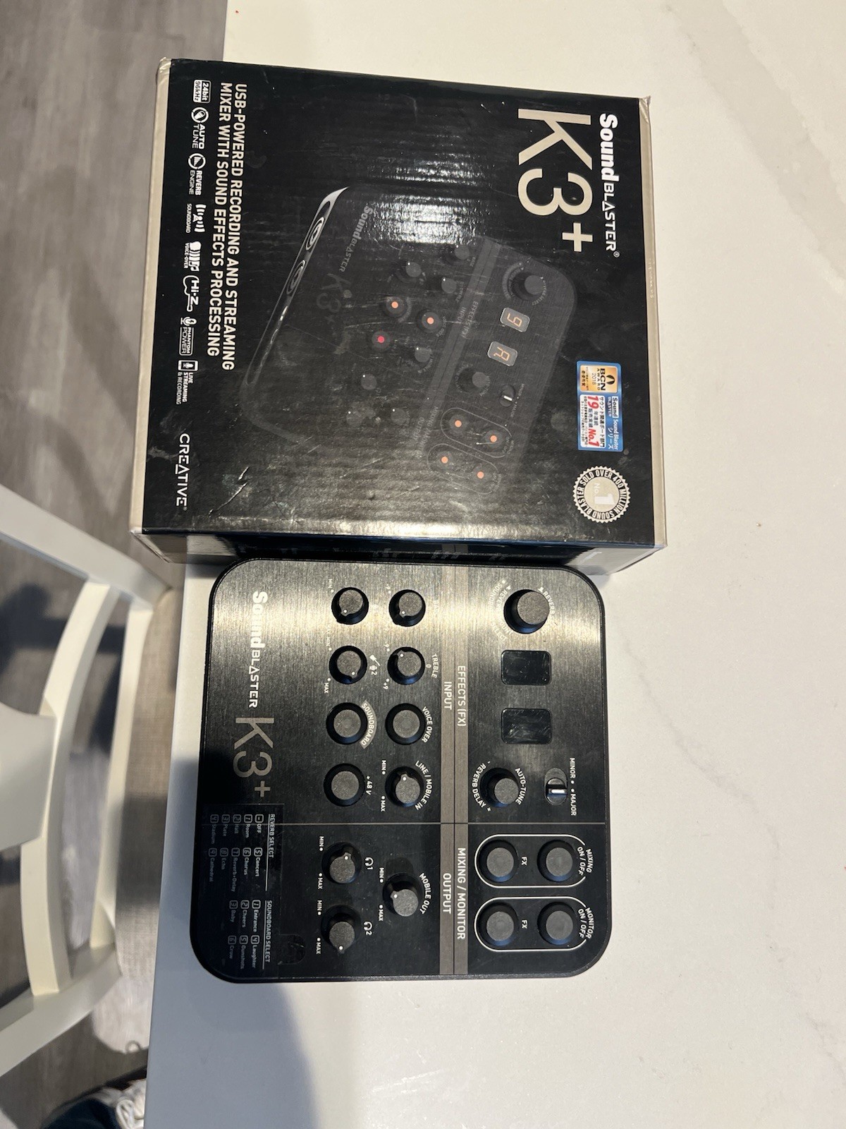 Sound Blaster K3+ USB Sound Card Mixer for Streming & Recording