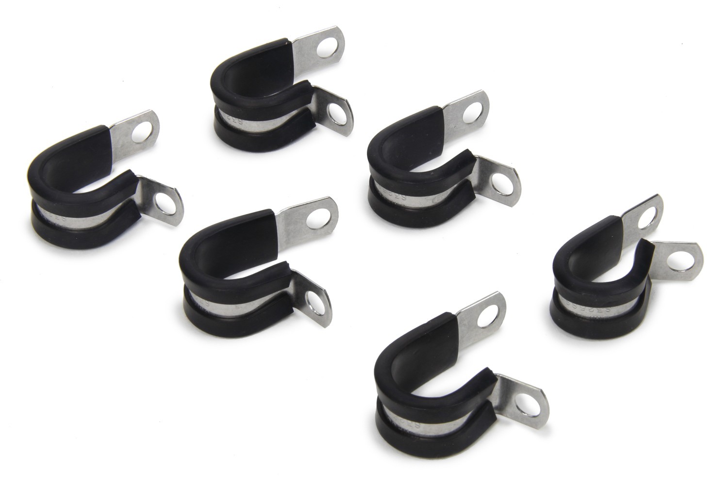 RUSSELL For RUS650990 #8 Cushion Clamps Set Of 6 With Rubber Lined Steel