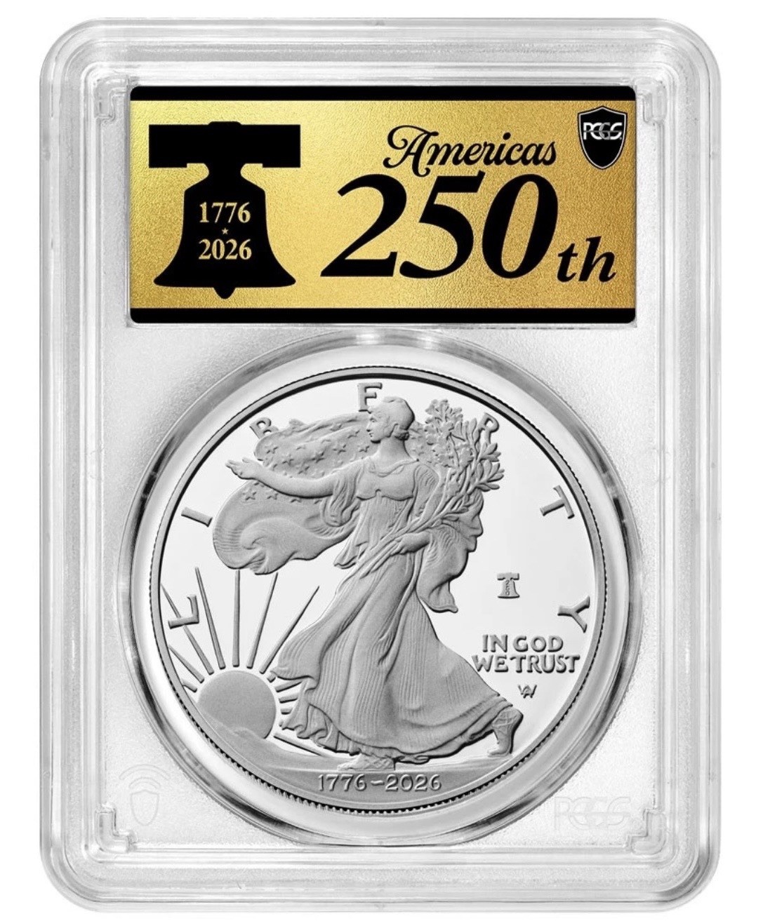 2026-W Proof $1 American Silver Eagle PCGS PR70DCAM American 250th Privy Mark