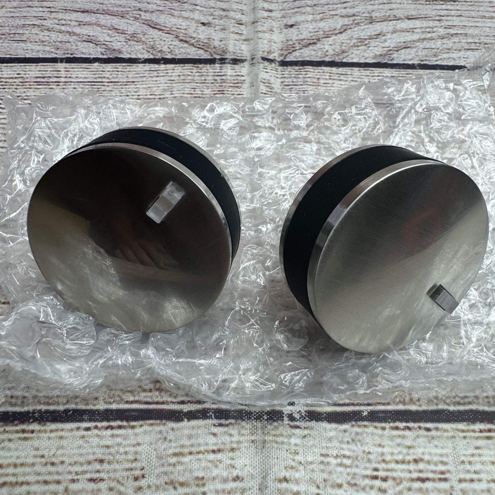 WB03X24360 Range Stove Knob Set Fits GE Cooktop Stainless Steel 2-Pack