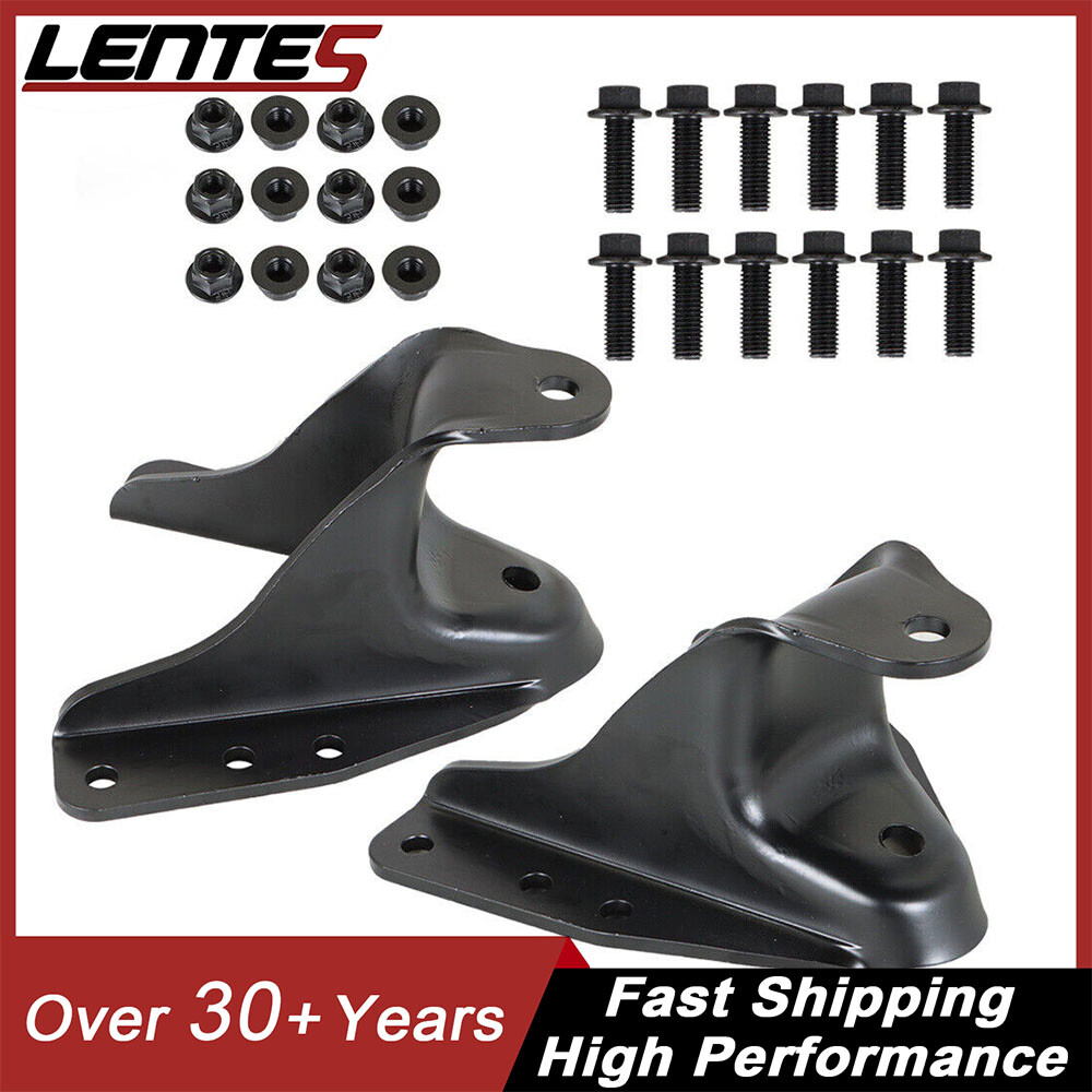 Pair For Ford F-250 F350 Truck Rear Leaf Spring Shackle Bracket Hanger Forward