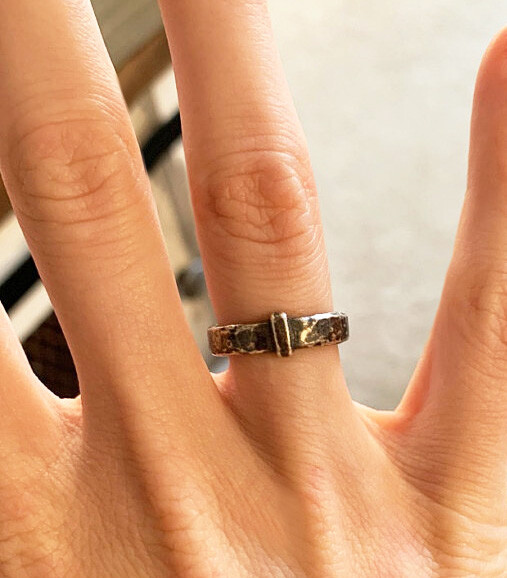 Blade & Bow - Outlander Wedding ring - Sporran Key Band - Solid Sterling replica