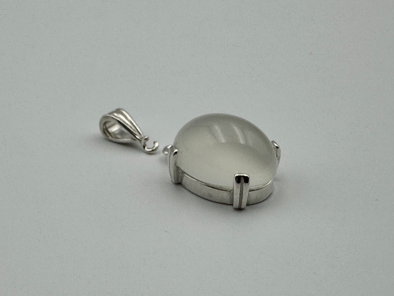 Oval Cabochon Dangle setting 925 Pre-Notched 16x12mm