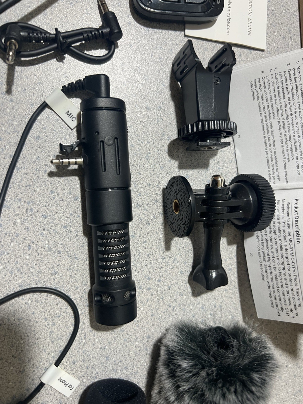 UBeesize Shotgun Mic 07-For Photo Video Recording.