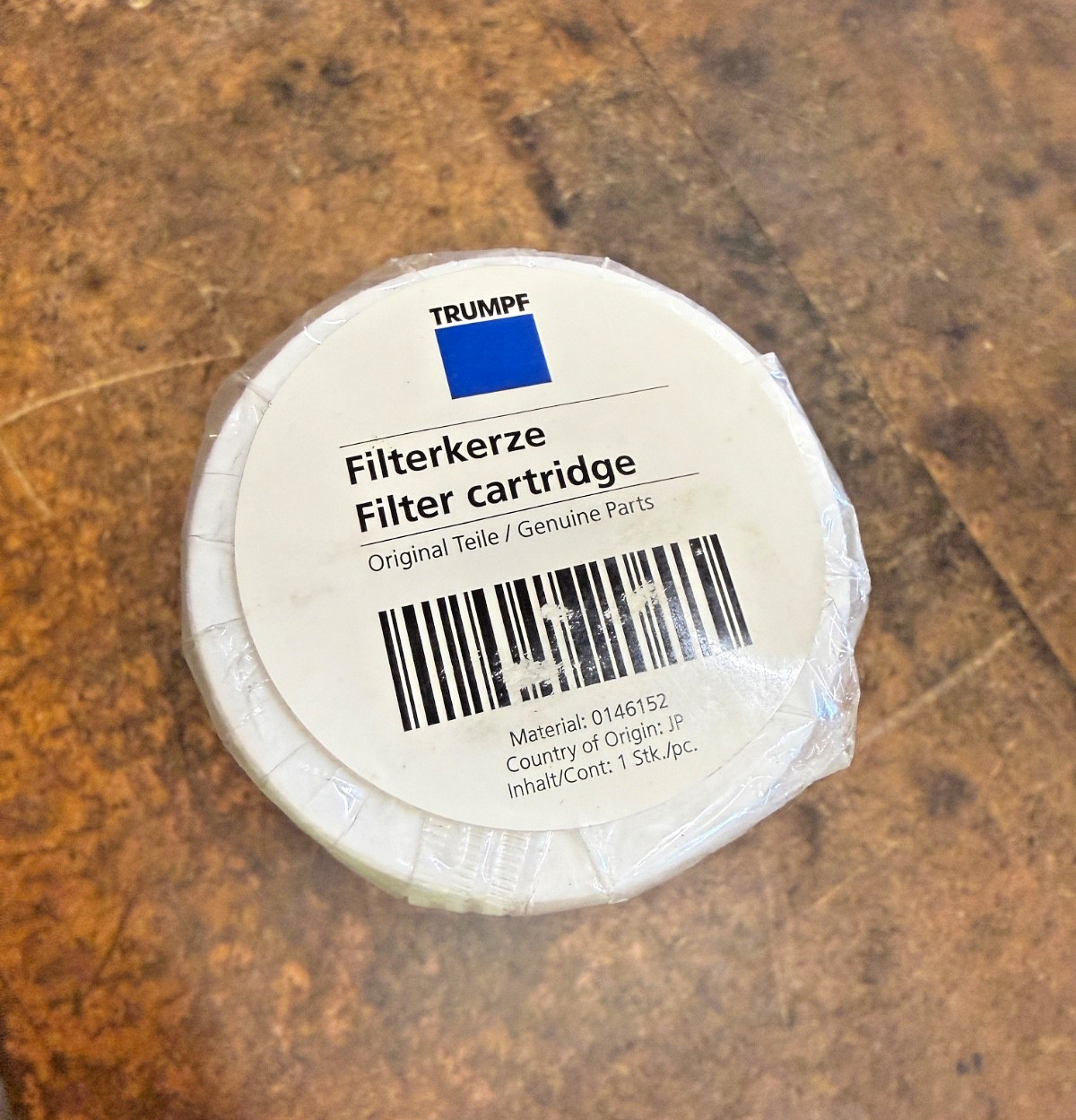 Trumpf Filter Cartridge 0146152 Laser Cutting Machine Water Filter (NEW)