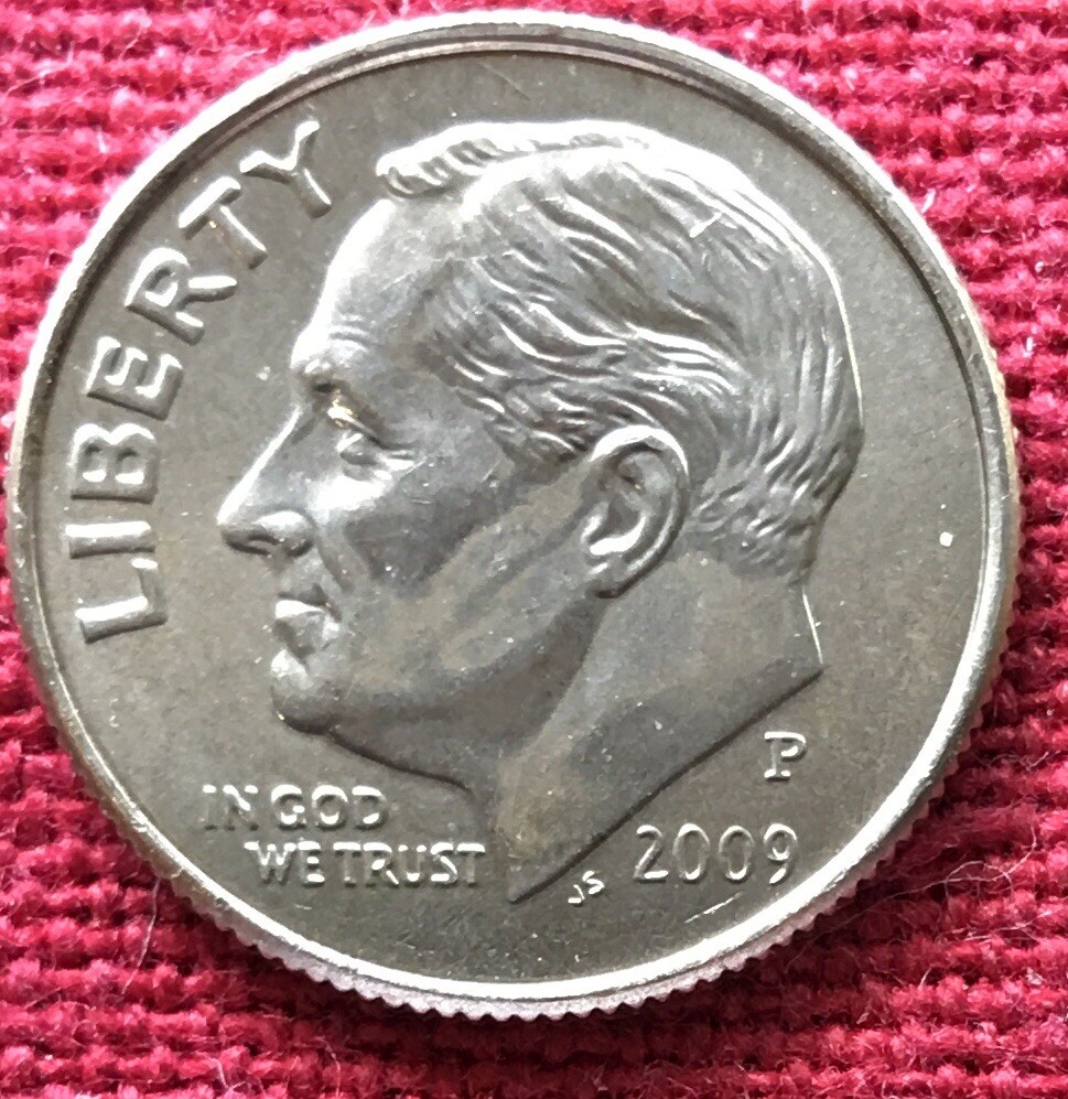 2009 P Roosevelt Uncirculated Dime - BU Coin From Bank Roll   ** LOW Mintage **