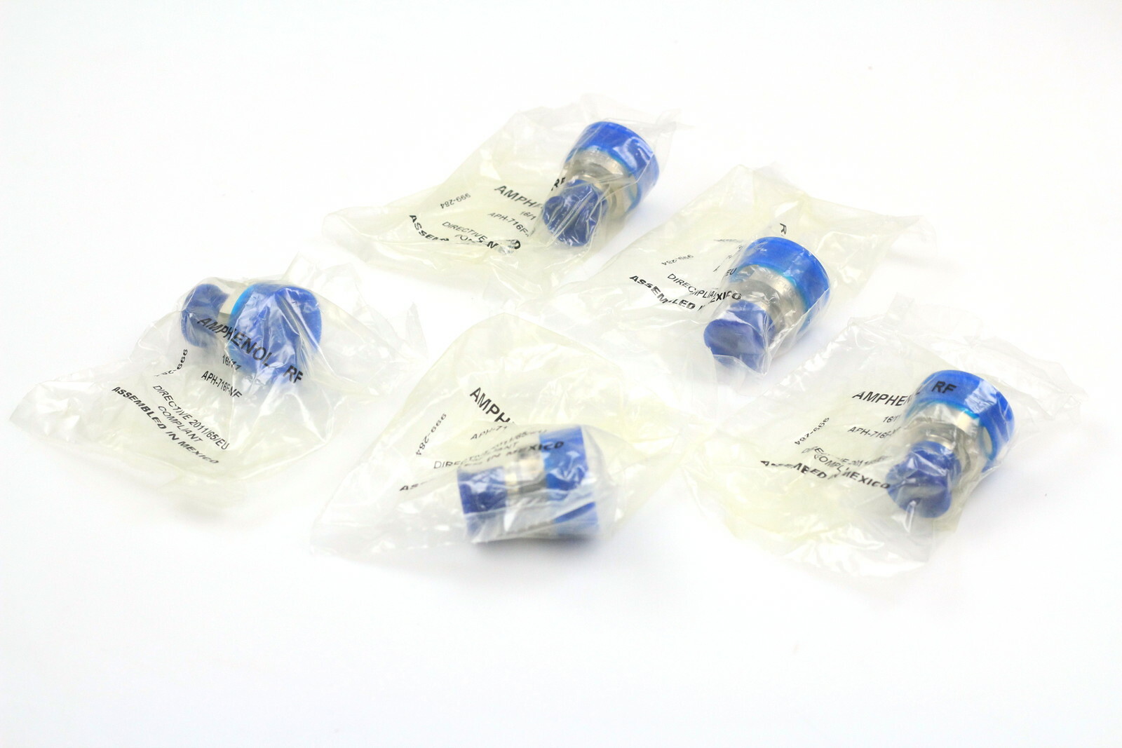 LOT OF 10 AMPHENOL N Type F to 7/16 DIN F Coaxial Connector Adapter APH-716F-NF