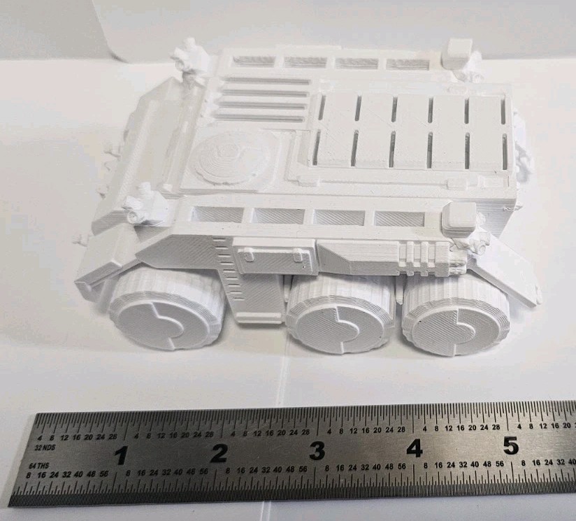 3d Printed Armored Car for Storage of Flash Drives, Micro SD Cards, And SD Cards