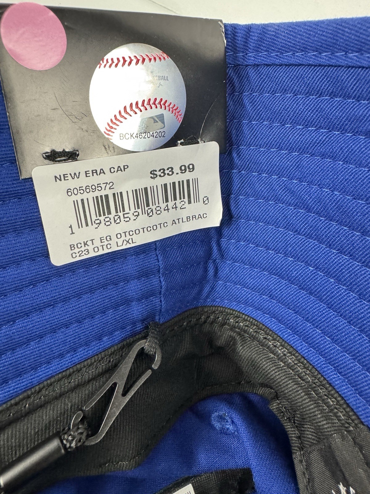 New Era Atlanta Braves Bucket Hat-L/XL-Royal Blue-New with Tags-FREE SHIPPING