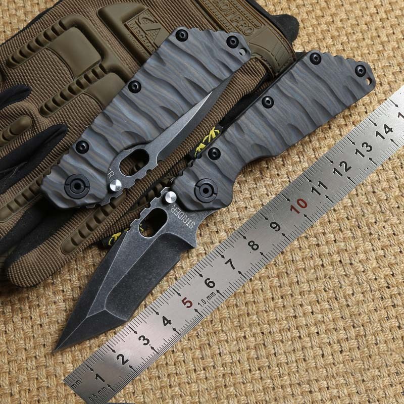 TC4 Titanium Handle Liner Frame Lock Camping Outdoor Tools Pocket Folding Knife