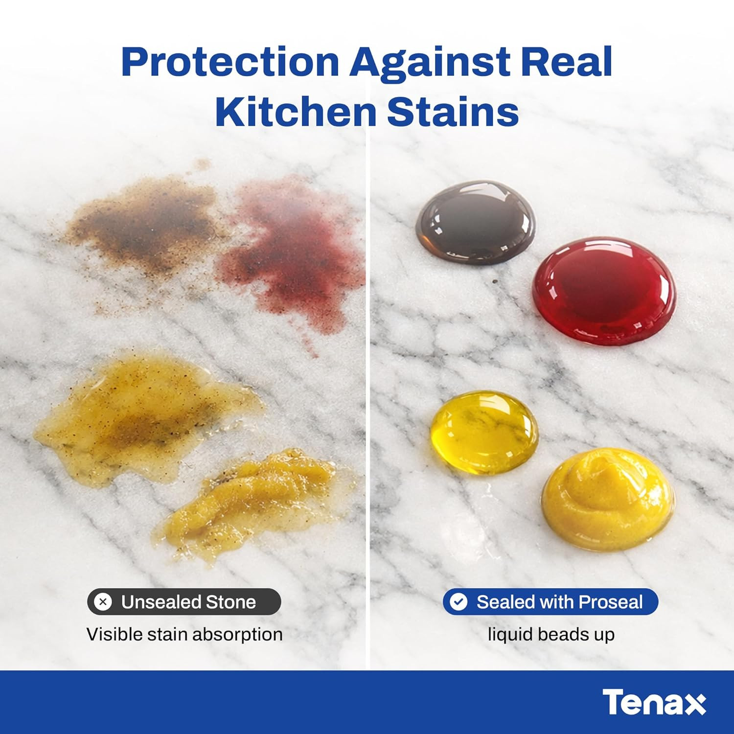 Tenax Proseal Stone Sealer – Professional Sealer for Granite, Marble, Quartzite