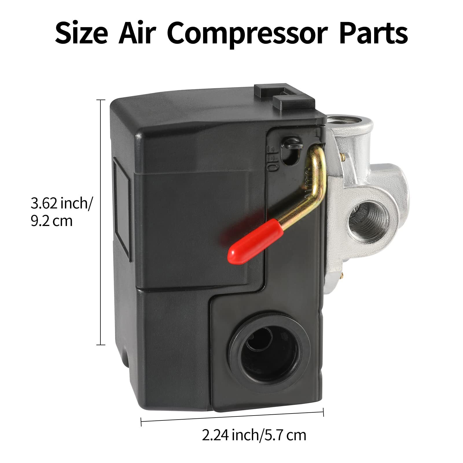 Air Compressor Pressure Switch Replacement LF10-4H with 95-125 PSI Range and 20A
