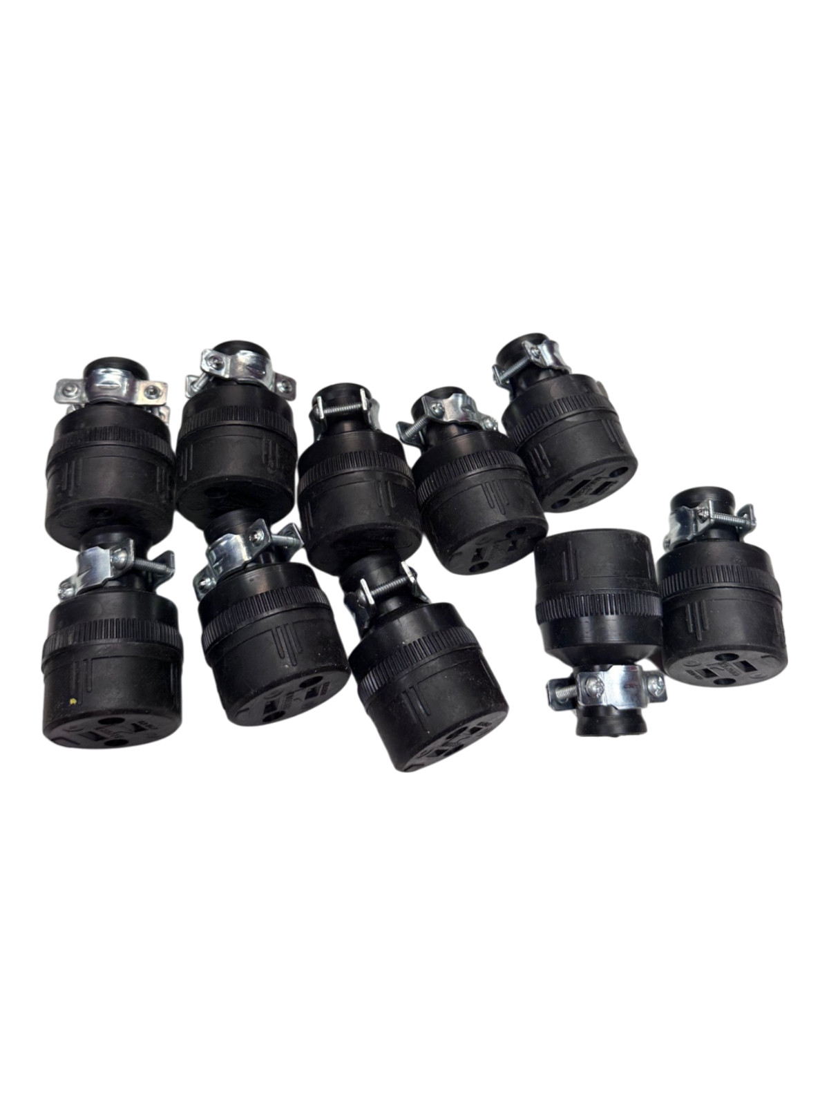 NEW Cooper 224-BOX Straight Blade Rubber Connector 15A 125V (LOT OF 10) **SALE**
