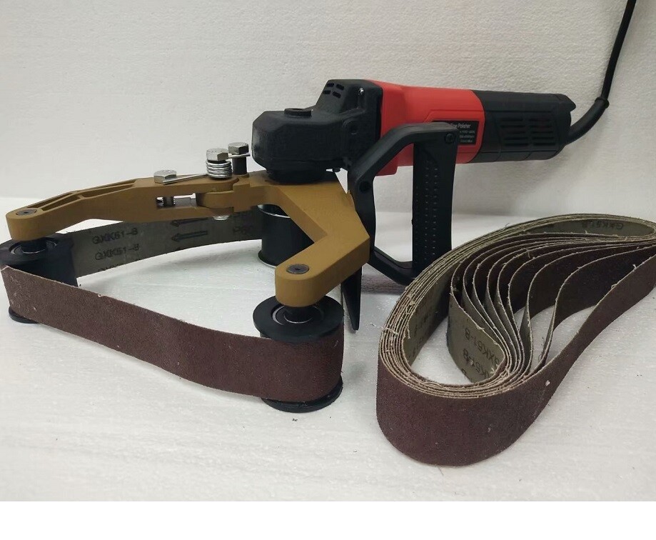 Pipe Tube Polisher 180 Belt Sander wood iron metal rust painting stain remover