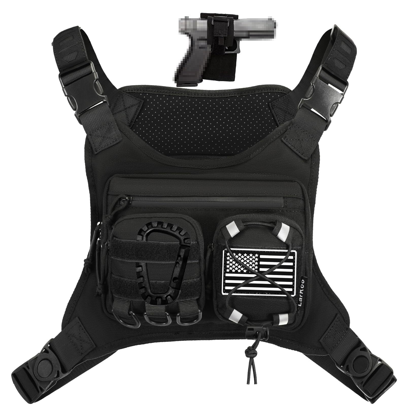 Bolsa Táctica Militar Paquete Chaleco De Pecho Bolso Mochila Pechera Para Hombre
