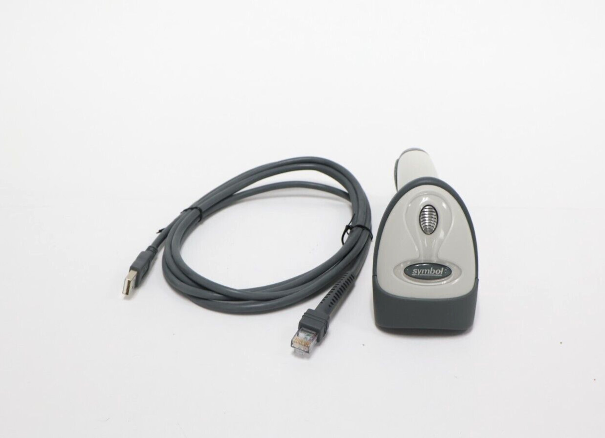 Symbol LS2208 Laser Barcode Reader LS2208-SR2001R-KR w/ New USB Cable