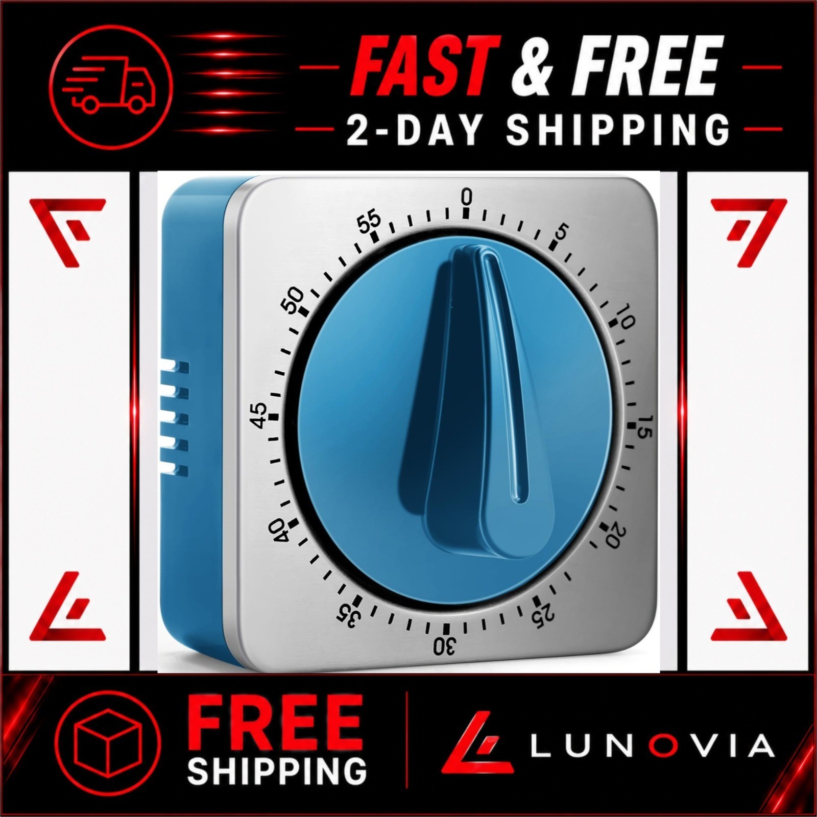 ALBAYRAK Kitchen Timer - Mechanical Desk Timer with Loud Alarm