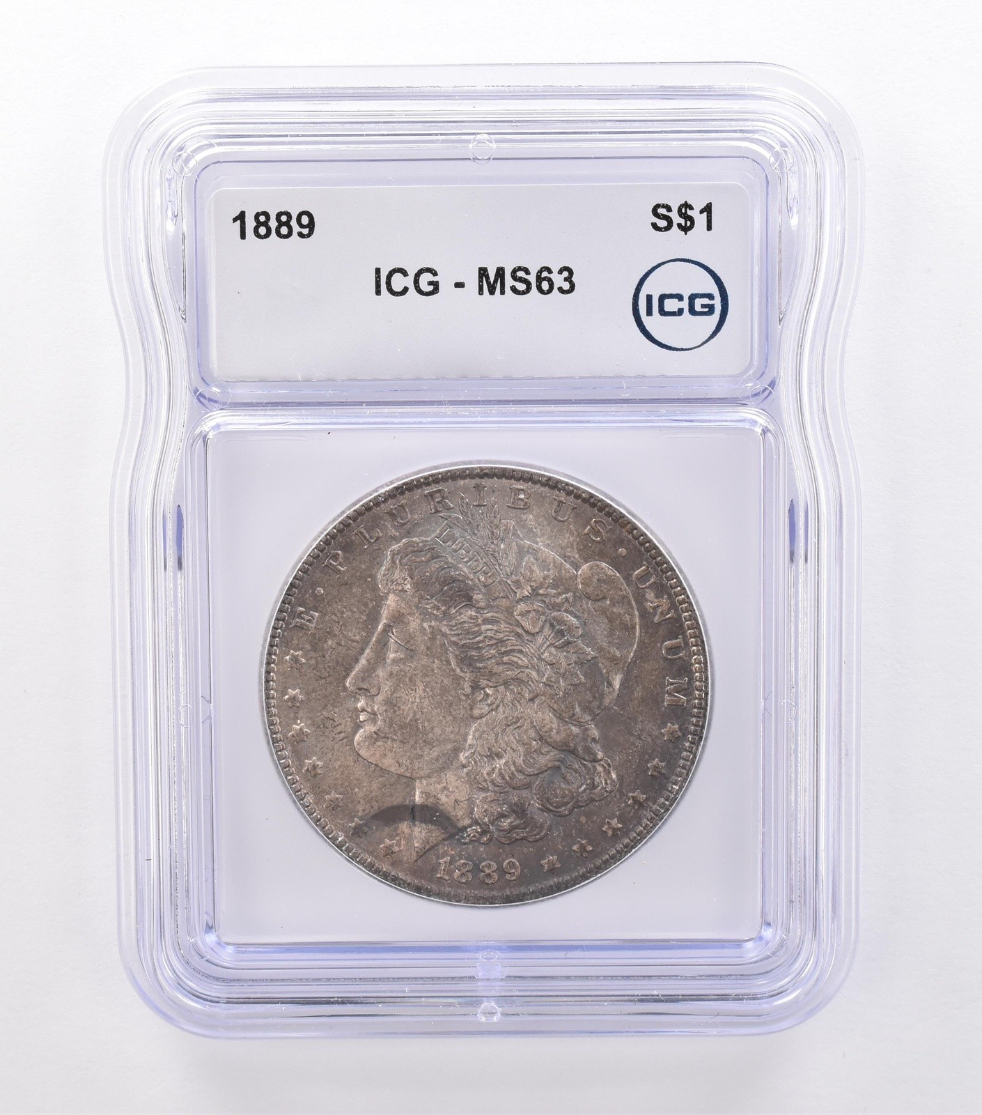1889 Morgan Silver Dollar MS63 ICG Beautiful Tone *9217