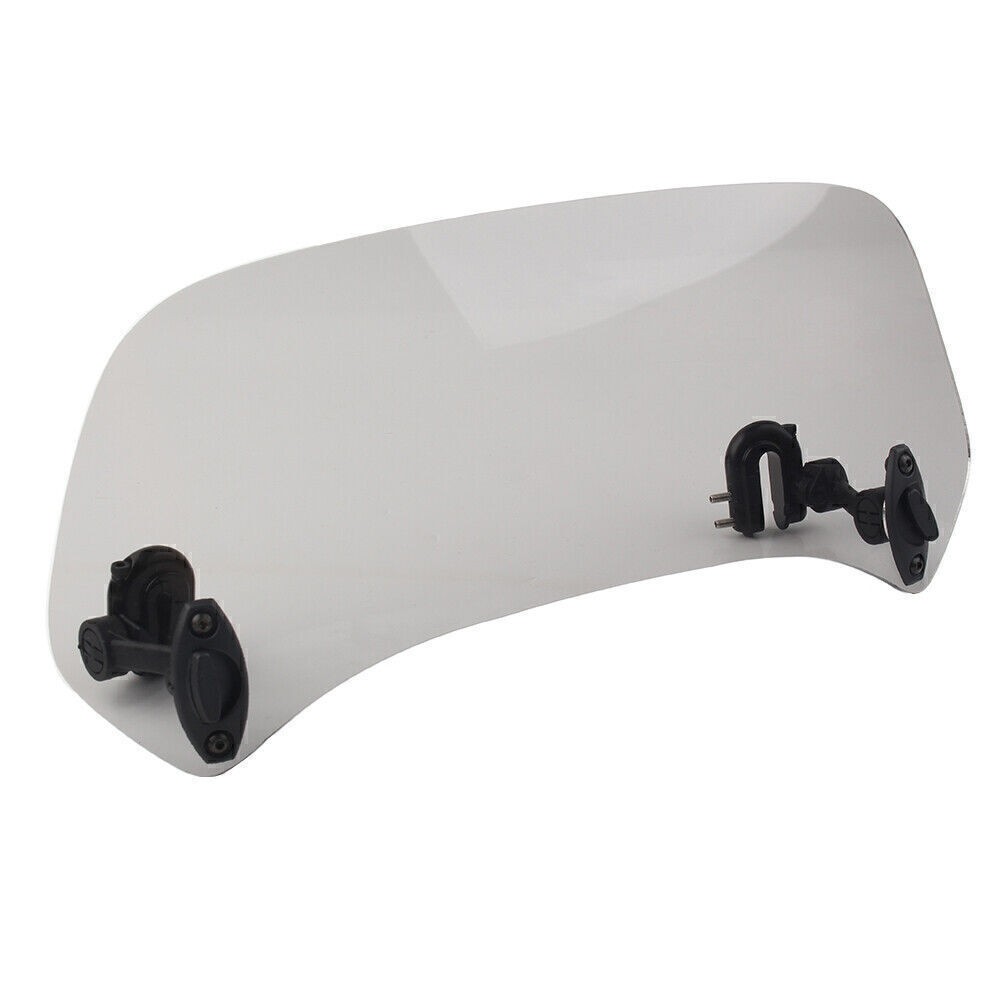 38 cm Adjustable Clip On Windshield Extension Spoiler Wind Deflector Smoke US