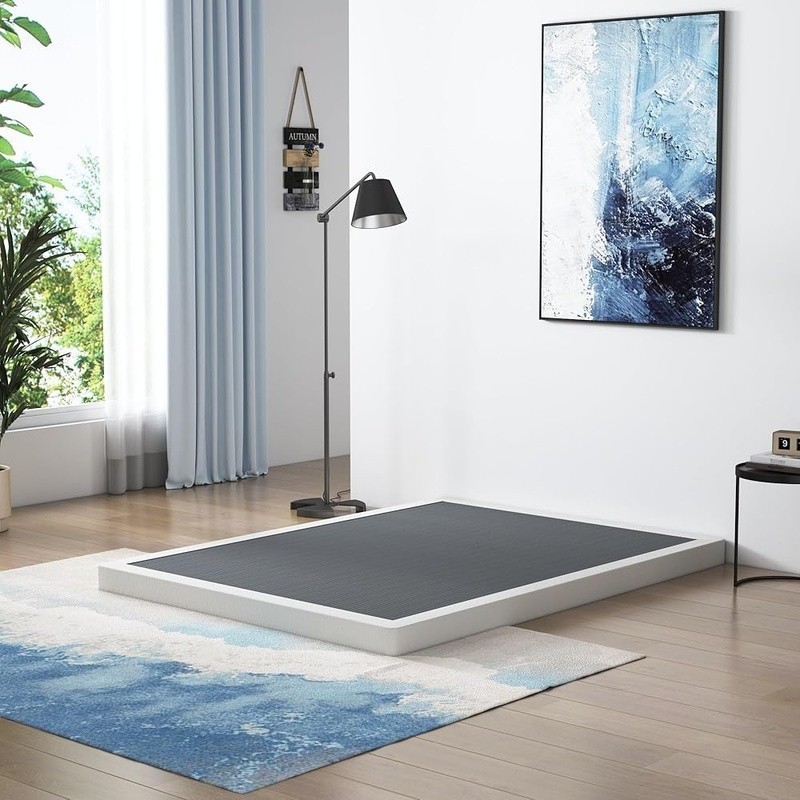 Sturdy Metal Box Spring Full Bed Easy Assembly Silent Design Support 3500lbs New