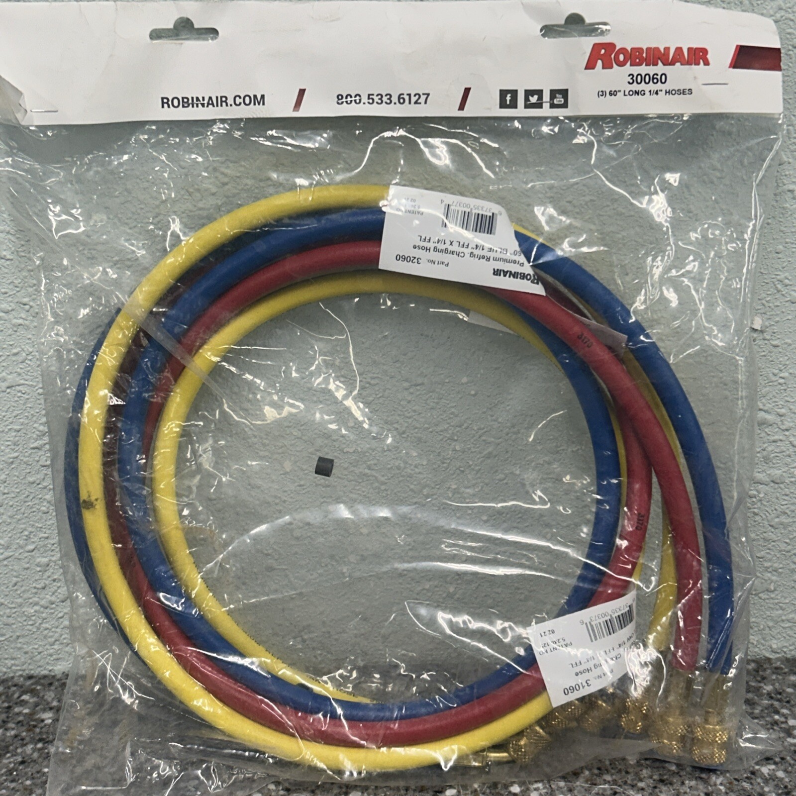Robinair HOSES SET (3) 60 1/4" 30060