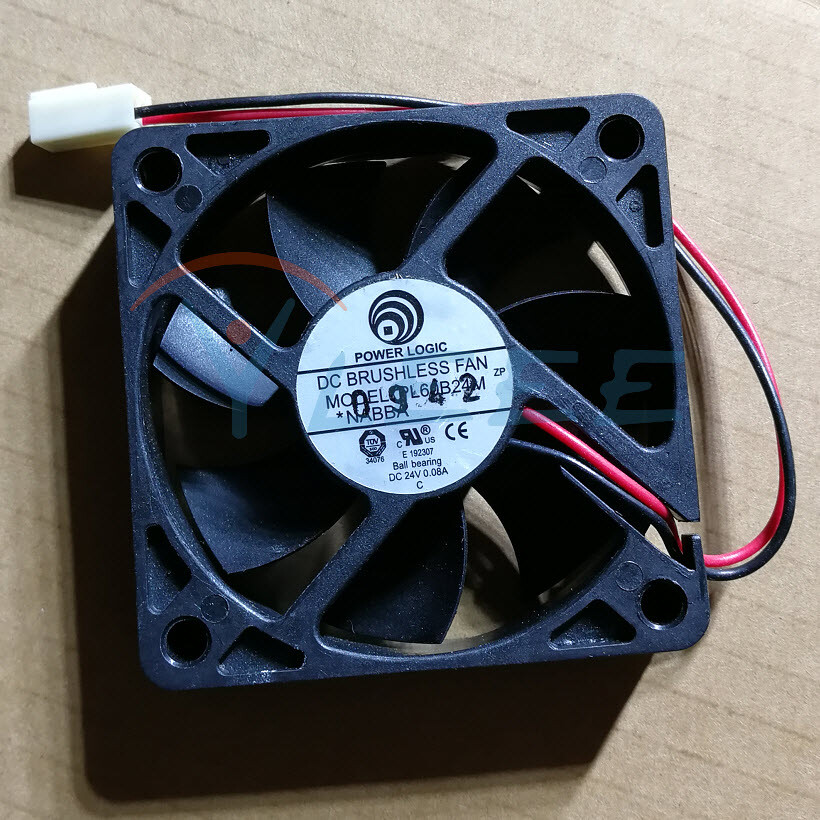 POWER LOGIC PL60B24M 24V 0.08A 6CM 6015 2 wire Motor protection cooling Fan