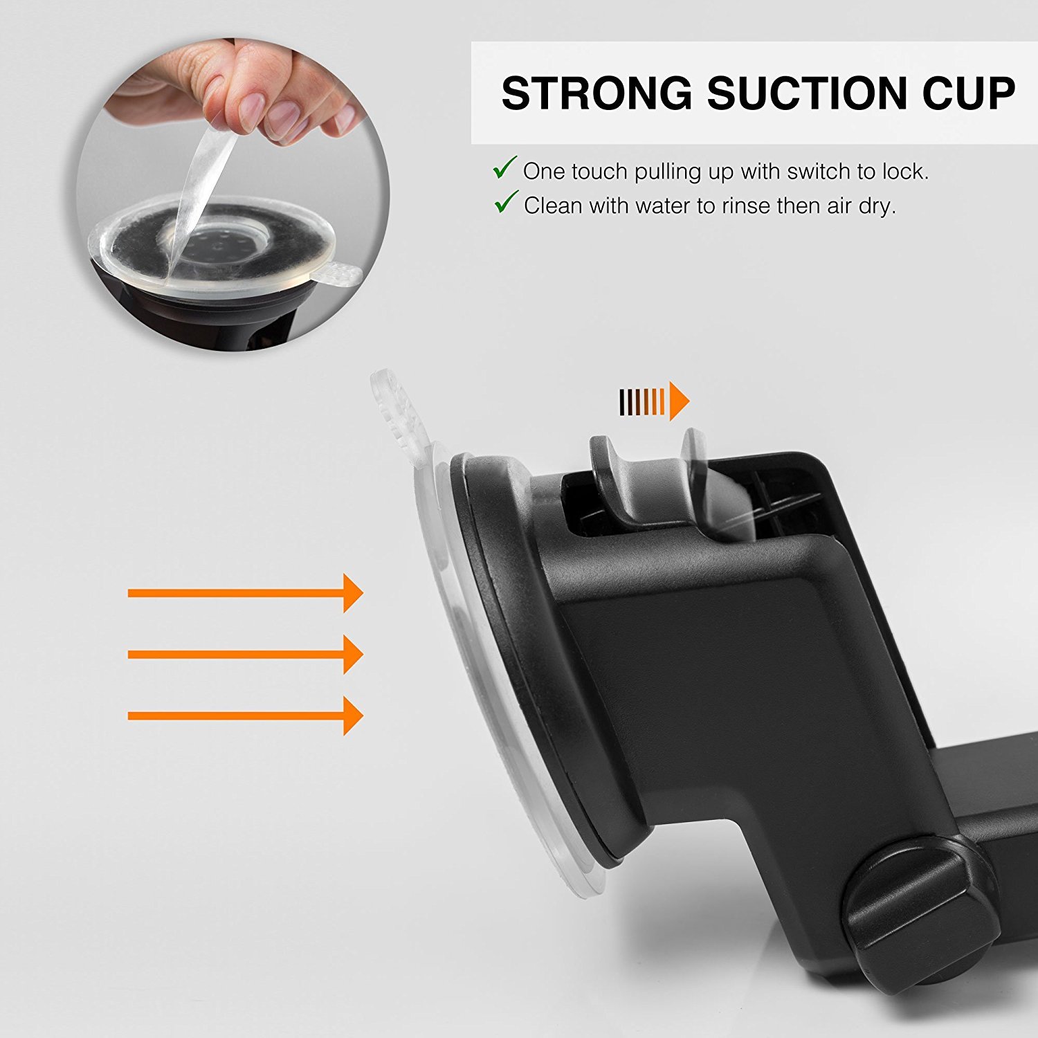 Universal 360º Car Holder Windshield Dashboard Mount Suction Cup For Cell Phone