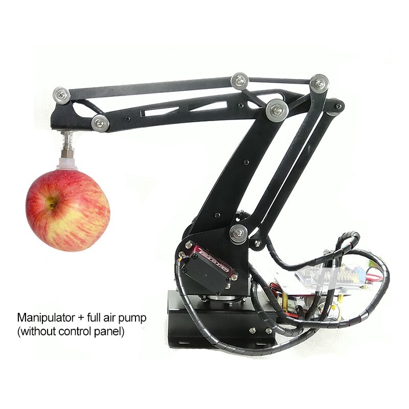 3 DOF Mechanical Arm Robotic Arm Manipulator Teaching Kit Digital Servo Air Pump