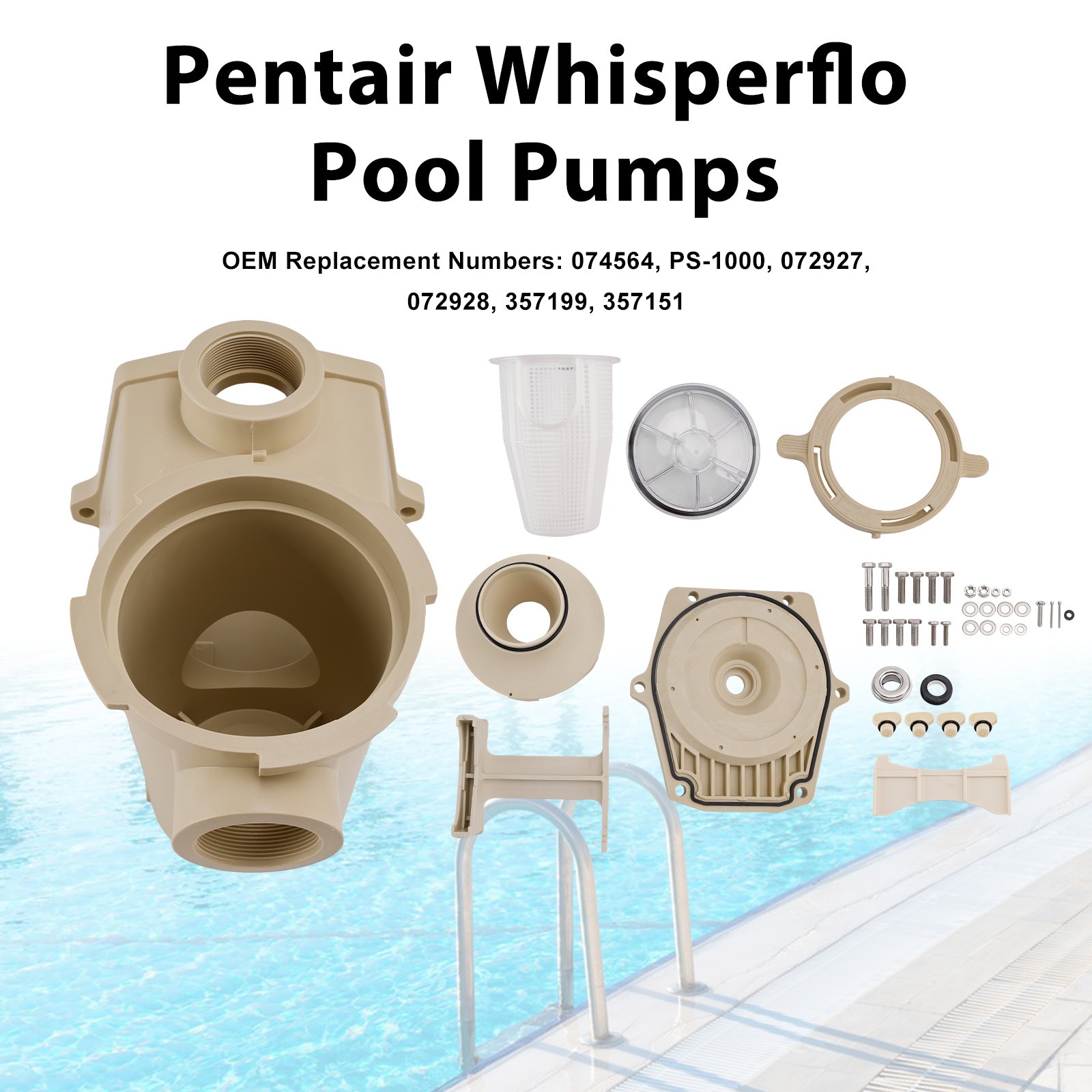 357149 Complete Wet End Replacement Kit For Pentair  Pool Pumps 0.5–2 HP E4