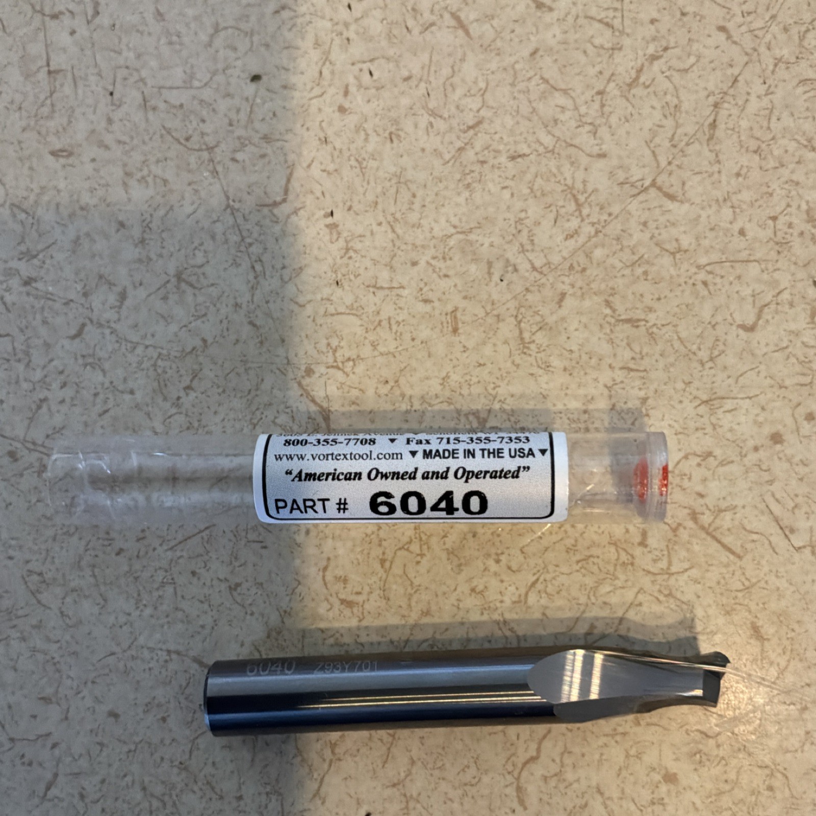 Vortex 6040 Silver Router Bit, Model 6040, 1 Item, Package Quantity 1, MPN 6040
