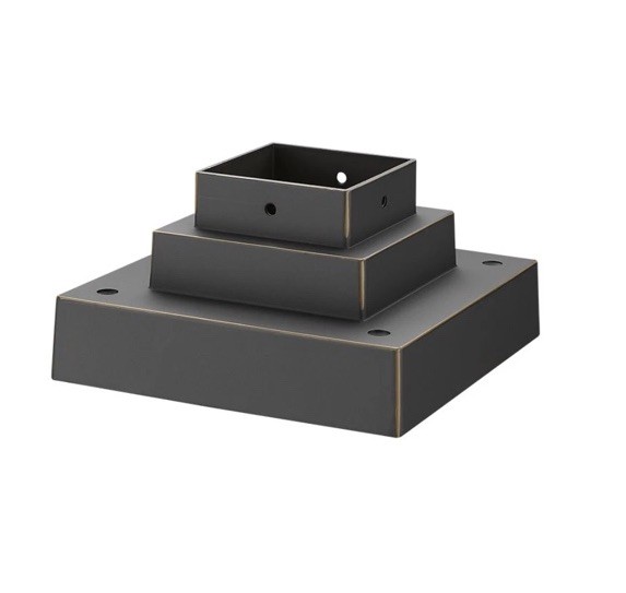 Z-Lite SQPM Bronze Square 6-3/4"W Pier Post Mount