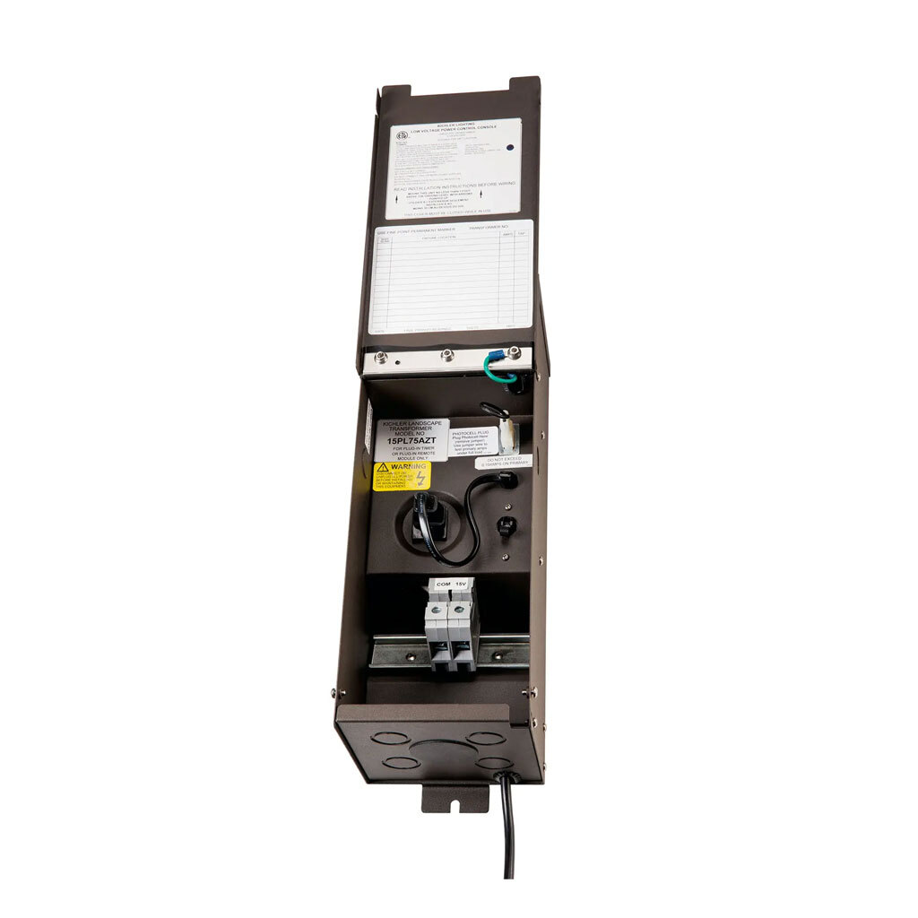 Kichler 75W Plus Series Transformer, Bronze, Landscape Lighting 15PL75AZT