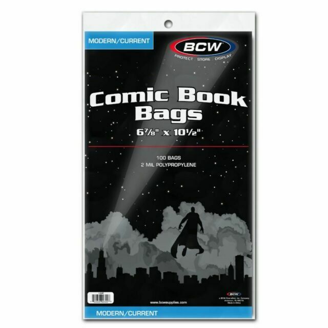 500 - BCW Comic Book Bags Modern/Current 6 7/8x 10 1/2